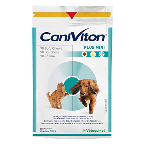 Vetoquinol - Caniviton Plus Mini Diät- Ergänzungsfuttermittel für Katzen und Hunde 90 Chews, 1er Pack (1 x 0.15 kilograms) von Vetoquinol - Caniviton