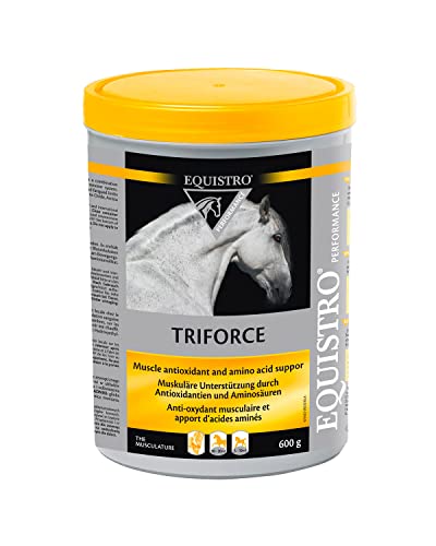 EQUISTRO® Triforce | Ergänzungsfuttermittel für Pferde | Zur Stärkung von Ausdauer, Kondition & Rittigkeit | Schutz der Muskulatur vor oxidativem Stress | 600g von Vetoquinol - Equistro