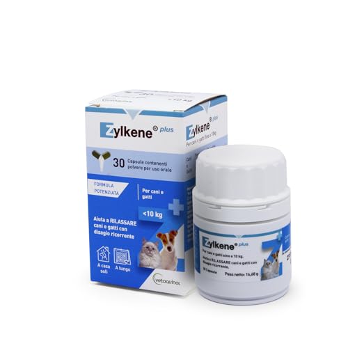 CentroVete Zylkene Plus for Dogs and Cats Weighing Under 10kg, 30 CPS, Helps Relax Dog and Cat with Recurring Discomfort CentroVete Zylkene Plus for Dogs and Cats Weighing Under 10kg, 30 CPS, Helps Relax Dog and Cat with Recurring Discomfort von Vetoquinol