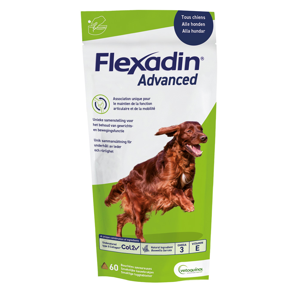 Flexadin Advanced Dog - Sparpaket: 2 x 60 Stück von Vetoquinol