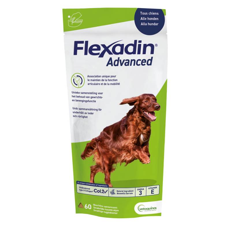 Flexadin Advanced Dog - Sparpaket: 2 x 60 Stück von Vetoquinol