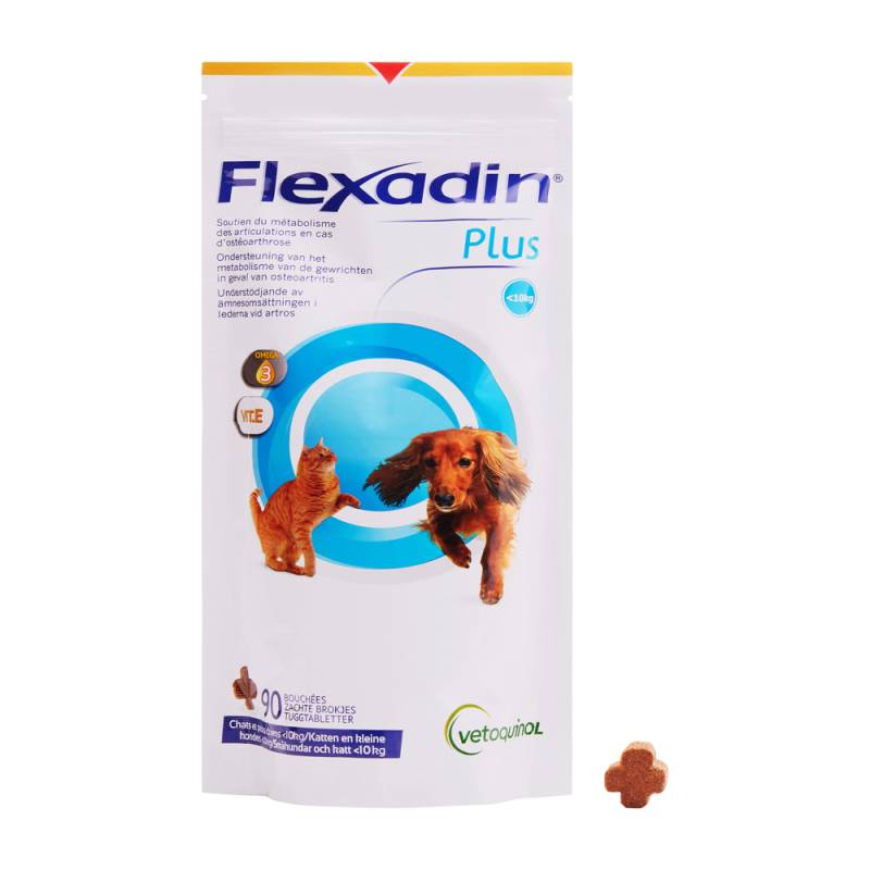Flexadin Plus Mini für kleine Hunde & Katzen - 2 x 90 Tabletten von Vetoquinol