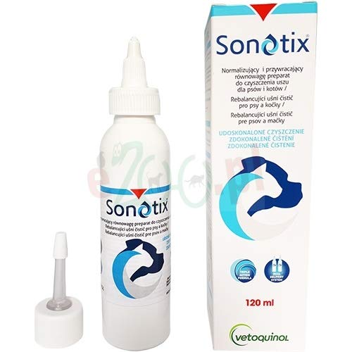 Sonotix® Ohrreiniger für Haustiere | Effektive Ohrpflege ohne Reizstoffe | Fördert pH-Balance & Mikroflora | Klinisch Getestet von Vetoquinol