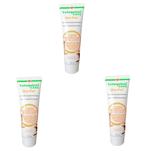 Vetoquinol URO-Pet Paste | 3er Pack | 3 x 120 g | Ergänzungsfuttermittel für Hunde und Katzen | Zur Unterstützung der Gesundheit der Harnwege | Mit der Aminosäure DL-Methionin Vetoquinol URO-Pet Paste | 3er Pack | 3 x 120 g | Ergänzungsfuttermittel für Hunde und Katzen | Zur Unterstützung der Gesundheit der Harnwege | Mit der Aminosäure DL-Methionin von Vetoquinol
