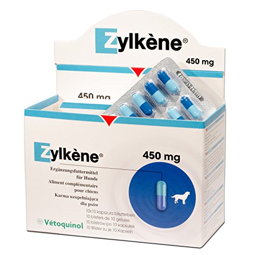 Zylkene - Ergänzungsfuttermittel für Hunde ab 15kg - 100 Kapseln Zylkene - Ergänzungsfuttermittel für Hunde ab 15kg - 100 Kapseln von Vetoquinol