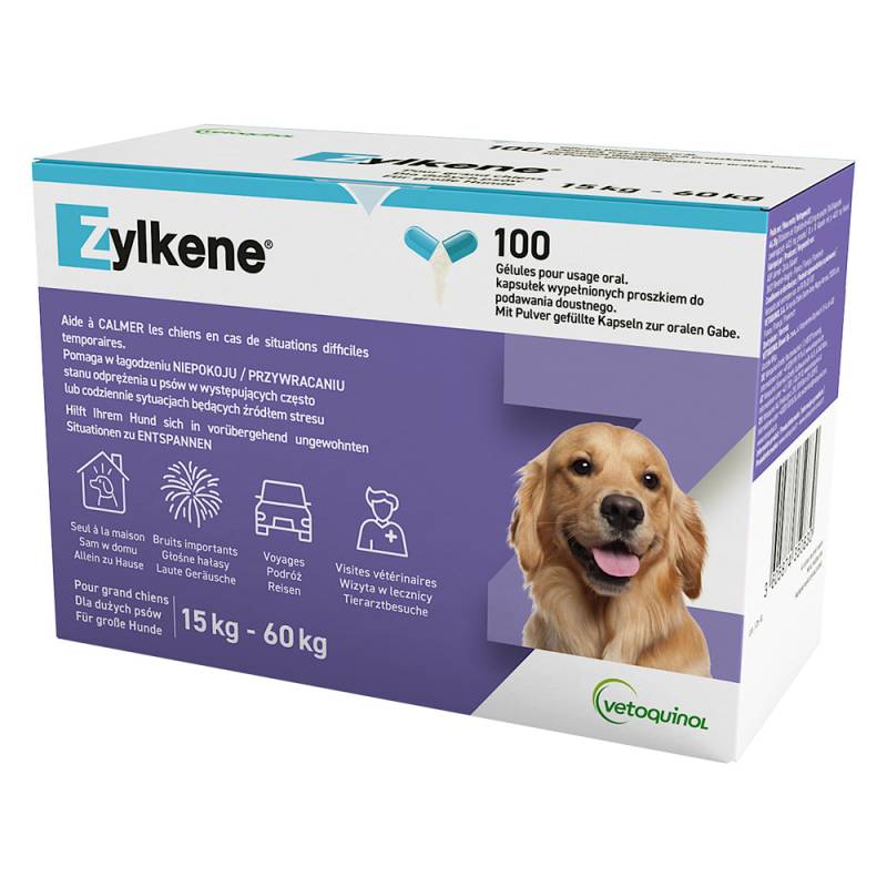 Zylkene Kapseln 450 mg Hund > 30 kg - 2 x 100 Stück von Vetoquinol