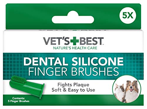 Vet's Best Silicone Finger Brushes für Hunde & Welpen - 5 Pack von Vet's Best