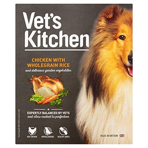 Vets Kitchen Tierarzt Küche Huhn mit Vollkorn-Reis Tablett 395g von Vets Kitchen