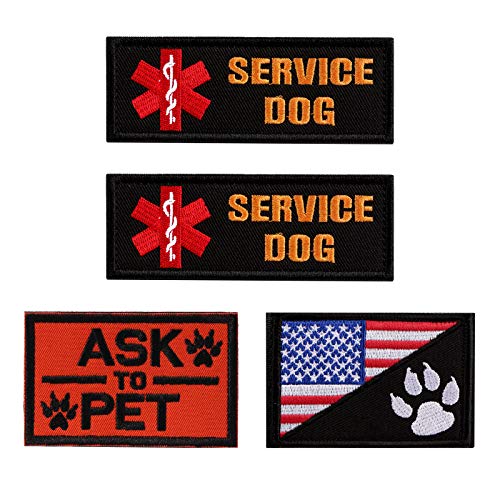 Vevins Service Dog Weste Patch – K9 in Training Hook and Loop Tag – bestickte Morale Patches für Tactiacl Hundegeschirr Rucksack von Vevins