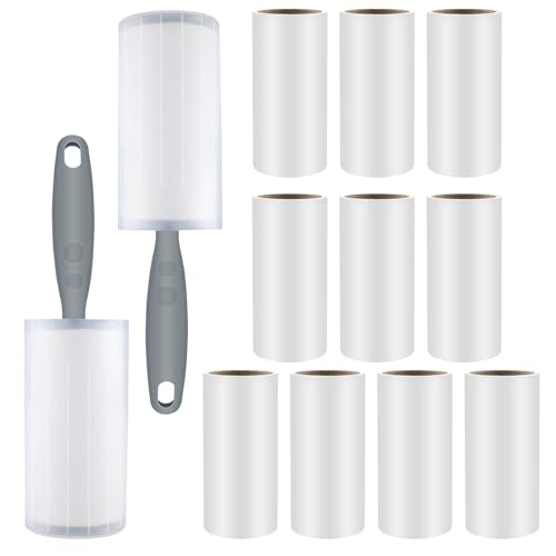 Vexillic Fusselroller, 12 Rollen Fusselrolle Ohne Abroller 60 Blatt Fusselrolle Kleidung mit 2 Abroller 2 Staubschutzhülle Lint Roller für Kleidung Haare Katzenhaare Hundehaare Vexillic Fusselroller, 12 Rollen Fusselrolle Ohne Abroller 60 Blatt Fusselrolle Kleidung mit 2 Abroller 2 Staubschutzhülle Lint Roller für Kleidung Haare Katzenhaare Hundehaare von Vexillic