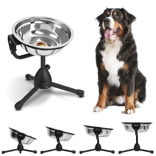 Vexong Erhöhter Hundenapf, Futterschale für Hunde,Edelstahl, Hundefutternapf, Wassernapf, höhenverstellbar, rutschfest, erhöhter Hundenapf, Set, Metallständer, (M) Vexong Erhöhter Hundenapf, Futterschale für Hunde,Edelstahl, Hundefutternapf, Wassernapf, höhenverstellbar, rutschfest, erhöhter Hundenapf, Set, Metallständer, (M) von Vexong