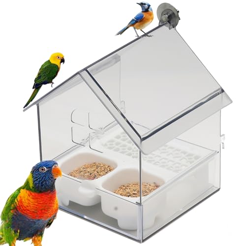 Ausziehbarer externer Papageien-Futterspender Barsch & Play 3-in-1-Kombination, Panorama-transparente Vogelbadewanne, hängendes Wildvogel-Samen, einfach zu befüllen und zu reinigen, stabile Ausziehbarer externer Papageien-Futterspender Barsch & Play 3-in-1-Kombination, Panorama-transparente Vogelbadewanne, hängendes Wildvogel-Samen, einfach zu befüllen und zu reinigen, stabile von Vgpbphj