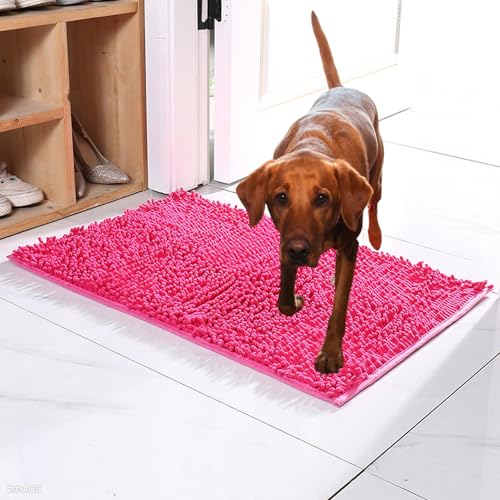 Premium - CleanyMat, Schmutzfangmatte für Hund & Mensch, Eingangsmatte Besteht Für jeden Untergrund geeignet, rutschfest Und Maschinenwaschbar Fußmatte (J, 40 * 60cm) von Vgpbphj