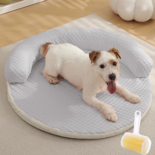 Vgpbphj Breeze Bed, Lapcatz Cat Cooling Bed Ice-Silk Material, Breeze Bed for Cats, Memory-Foam Cat Bed with Memory Foam, Comfort, Breathable, Anti-Slip, Machine Washable (Grey,90CM) von Vgpbphj