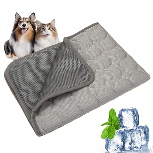 Vgpbphj Cooling Mat for Summer, Cooling Mat Dog, Dog Cooling Mat for Dogs & Cats, Self-Cooling Mat for Pets, Abrasion and Bite Resistant, Machine Washable, Home & Outdoor (Dark Grey, XL-100 * 70cm) Vgpbphj Cooling Mat for Summer, Cooling Mat Dog, Dog Cooling Mat for Dogs & Cats, Self-Cooling Mat for Pets, Abrasion and Bite Resistant, Machine Washable, Home & Outdoor (Dark Grey, XL-100 * 70cm) von Vgpbphj