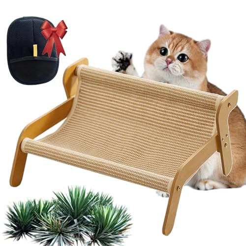 Vgpbphj Mellowkin Katzenkratz-Lounge-Couch-Sofa, The Claw Lounge für Katzen, 2-in-1 Schlafen und Krallenschärfen, verschleißfest, hohe Tragfähigkeit, Haustierbettmatte (Leinen) von Vgpbphj