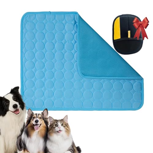 Vgpbphj Nordseepfote Kühlmatte Hund, Selbstkühlende Hundematte, Pelzbarn Kühlmatte für Den Sommer, Kühldecke Cooling Mat for Small, Large Dogs, Waterproof, Non-Slip (Blue, XXL-150 * 100cm) von Vgpbphj