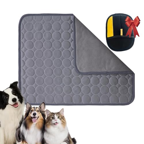Vgpbphj Nordseepfote Kühlmatte Hund, Selbstkühlende Hundematte, Pelzbarn Kühlmatte für Den Sommer, Kühldecke Cooling Mat for Small, Large Dogs, Waterproof, Non-Slip (Dark Grey, XXL-150 * 100cm) von Vgpbphj