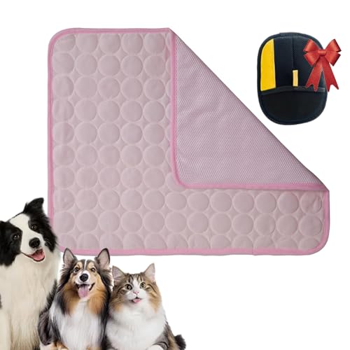 Vgpbphj Nordseepfote Kühlmatte Hund, Selbstkühlende Hundematte, Pelzbarn Kühlmatte für Den Sommer, Kühldecke Cooling Mat for Small, Large Dogs, Waterproof, Non-Slip (Pink, XXL-150 * 100cm) von Vgpbphj