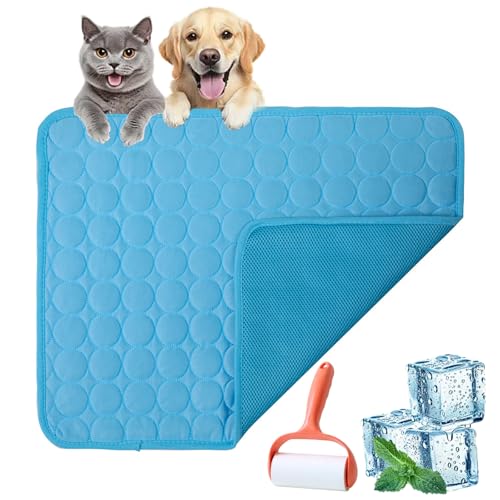 Vgpbphj Pelsbarn Cooling Sofa Bed, Cooling Bed for Dogs, Fur Bar Cooling Mat, Give Your Dog Cooling Support and Comfort, Reduce Stress Due to High Temperatures (Blue, XXL-150 * 100cm) von Vgpbphj