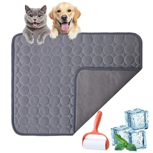 Vgpbphj Pelsbarn Cooling Sofa Bed, Cooling Bed for Dogs, Fur Bar Cooling Mat, Give Your Dog Cooling Support and Comfort, Reduce Stress Due to High Temperatures (Dark Grey, XXL-150 * 100cm) von Vgpbphj