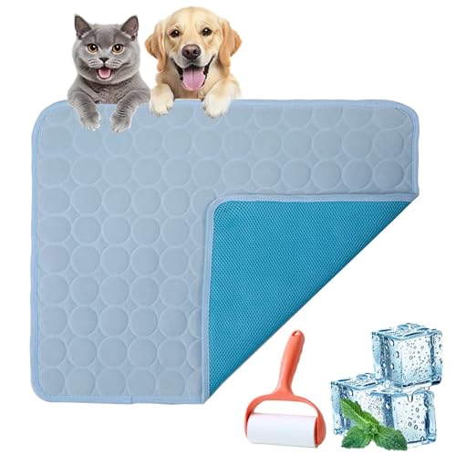 Vgpbphj Pelsbarn Cooling Sofa Bed, Cooling Bed for Dogs, Fur Bar Cooling Mat, Give Your Dog Cooling Support and Comfort, Reduce Stress Due to High Temperatures (Light Blue, XXL-150 * 100cm) von Vgpbphj