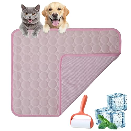 Vgpbphj Pelsbarn Cooling Sofa Bed, Cooling Bed for Dogs, Fur Bar Cooling Mat, Give Your Dog Cooling Support and Comfort, Reduce Stress Due to High Temperatures (Pink, XXL-150 * 100cm) von Vgpbphj