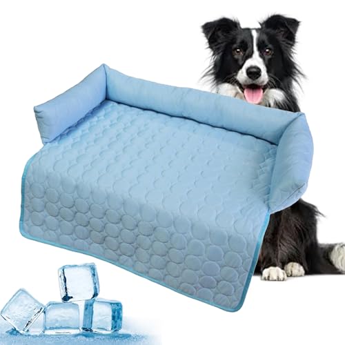 Vgpbphj Pelzbarn Kühlendes Sofabett, Pelzbarn Kühlmatte, Pelsbarn-betten Hund Auto (XL-120 * 90CM) von Vgpbphj