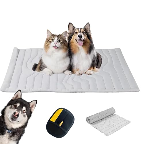 Vgpbphj Pfotenchill - The Innovative Cooling Mat for Dogs, Self-Cooling Cool Bed, Ice Cooler Fabric, Protects Your Dog from Overheating, Machine Washable Foldable, for Home, Travel (XL-150 * 101cm) von Vgpbphj