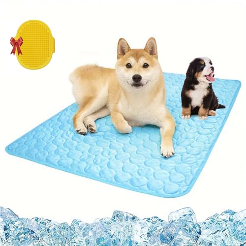 Vgpbphj Pfotenfrost Matte, Pfotenfrost KüHlmatte for Dogs, EisküHler Stoff, Washable Dog Cushion for Summer, SchüTzt Deinen Hund Vor üBerhitzung, füR Gartenbett, Haus Und Autositz (150 * 100cm) von Vgpbphj