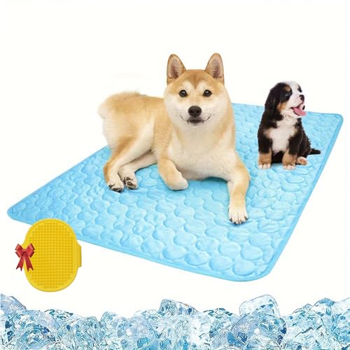 Vgpbphj Pfotenfrost Matte, Pfotenfrost KüHlmatte for Dogs, EisküHler Stoff, Washable Dog Cushion for Summer, SchüTzt Deinen Hund Vor üBerhitzung, füR Gartenbett, Haus Und Autositz (55 * 70cm) von Vgpbphj
