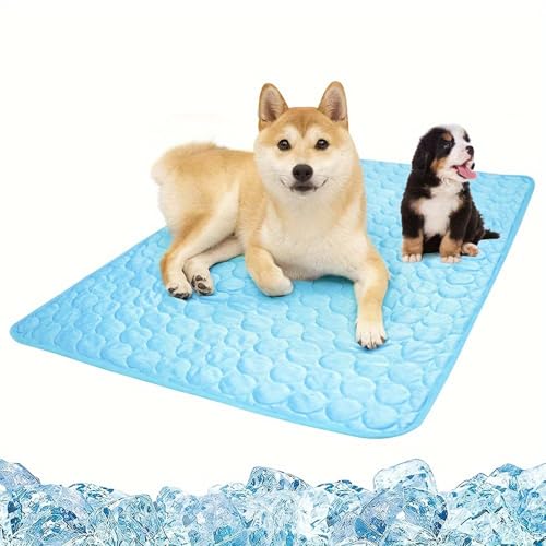 Vgpbphj Pfotenfrost Matte, Pfotenfrost KüHlmatte for Dogs, EisküHler Stoff, Washable Dog Cushion for Summer, SchüTzt Deinen Hund Vor üBerhitzung, füR Gartenbett, Haus Und Autositz (70 * 100cm) von Vgpbphj