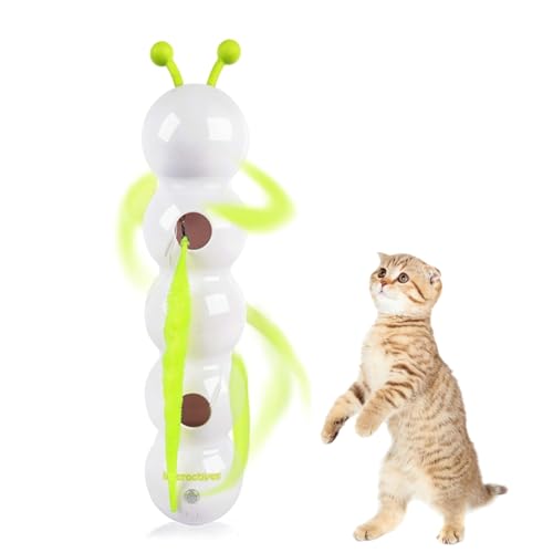 Vgpbphj Whirlie Katzenspielzeug, Whirlie Smart Motion Katzenspielzeug mit Wurm-Design, interaktiver Teaser für Indoor-Katzen, Saugnapf-Design für einfache Installation, Wand- und Fenstermontage (1 Set Vgpbphj Whirlie Katzenspielzeug, Whirlie Smart Motion Katzenspielzeug mit Wurm-Design, interaktiver Teaser für Indoor-Katzen, Saugnapf-Design für einfache Installation, Wand- und Fenstermontage (1 Set von Vgpbphj