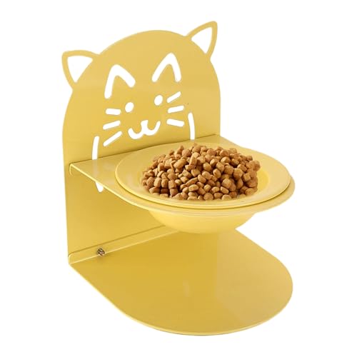 Erhöhte Katzennäpfe | Abnehmbarer Futterautomat für Haustiere,Edelstahl Hochgestellt Entfernbarer Katzenfressnapf Für Zuhause, Garten, Wohnung & Innenbereiche von Vgvgaj