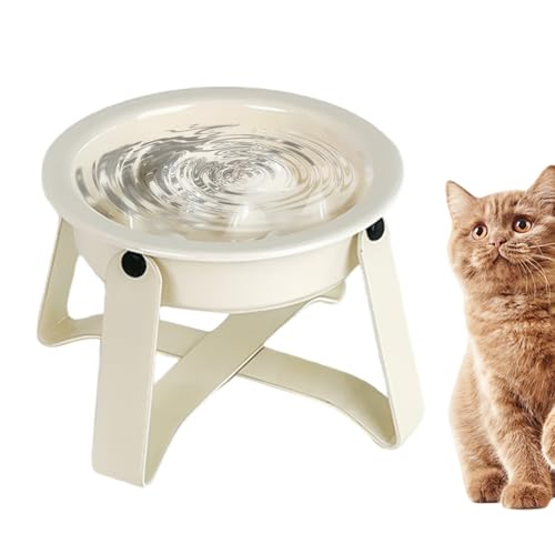 Futterschale für Hunde – Futternapf aus Keramik, Metall, Labyrinth-Puzzle – flacher Futternapf mit Halterung aus Eisen, Küche, Haus, Alltag, Indoor, Outdoor, Reise | Täglich, Gesundheit, Ernährung von Vgvgaj