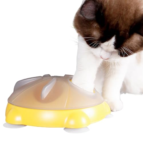 Katzenfütterungsspielzeug - Drehbarer Katzenfutter-Puzzle Leckerli-Spender | Multifunktionales Spielzeug für Hunde und Katzen mit Kauspielzeug und Langsamfütterer für Training und Spiel Katzenfütterungsspielzeug - Drehbarer Katzenfutter-Puzzle Leckerli-Spender | Multifunktionales Spielzeug für Hunde und Katzen mit Kauspielzeug und Langsamfütterer für Training und Spiel von Vgvgaj