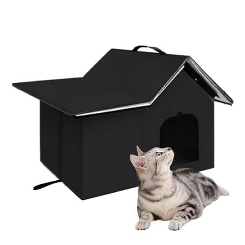 Katzenhaus – Haus für den Außenbereich, wasserdicht, wärmeisoliert, wasserdicht, Winter, Tierzelt, Bett für Rasen, Garten, Balkon, Terrasse, Hof von Vgvgaj