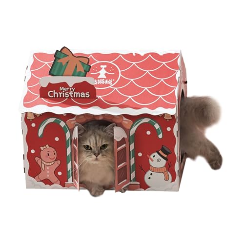 Katzenhaus Kratzbaum Pappe Weihnachten Katzenhaus Katzenkarton Weihnachten Karton Katzenhaus mit Katzenminze Urlaub Katzenhaus mit Kratzunterlage und Katzenminze für Katze Weihnachten, Katzenhaus Kratzbaum Pappe Weihnachten Katzenhaus Katzenkarton Weihnachten Karton Katzenhaus mit Katzenminze Urlaub Katzenhaus mit Kratzunterlage und Katzenminze für Katze Weihnachten, von Vgvgaj