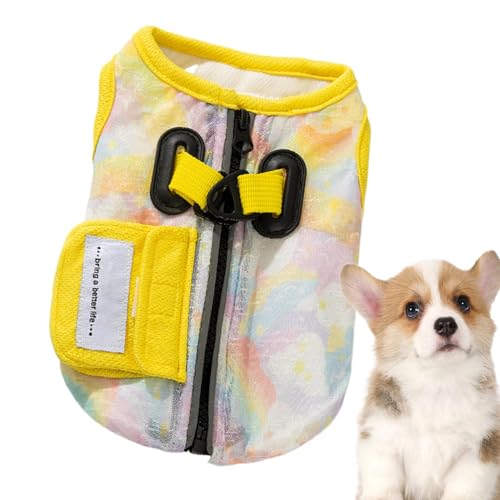 Kühlendes Hemd für Hunde – Sommerkleidung für Hunde, ärmellos mit D-Ring für Geschirr, Spiel im Garten, Park, Sommerspaziergänge, Reise Kühlendes Hemd für Hunde – Sommerkleidung für Hunde, ärmellos mit D-Ring für Geschirr, Spiel im Garten, Park, Sommerspaziergänge, Reise von Vgvgaj