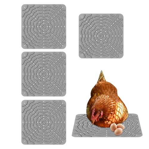 Nistpusten für Huhn, Nistpolster für Hühnerstall | Ei zum Nisten, weiche waschbare Einstreu, aus Silikon, 4 x für Daumen-Pulver von Vgvgaj