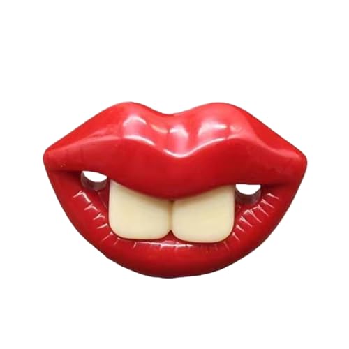 Patifikator aus Silikon für Hunde, Schnuller für kleine Haustiere, Funny Red Lips Dog Pacificier Silikon Chew Toy – Soft Health Care Beißring für Haustiere für kleine C Patifikator aus Silikon für Hunde, Schnuller für kleine Haustiere, Funny Red Lips Dog Pacificier Silikon Chew Toy – Soft Health Care Beißring für Haustiere für kleine C von Vgvgaj