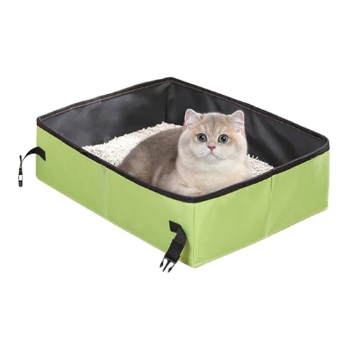Reiseschachtel, Faltbare Katzentoilette,Oxford Stoff Faltbare Reisekatze Katzentoilette - Kätzchen-Litterbox, wasserdichte, undcoverdichte Haustierversorgungen für Katzen Aller Größen Reiseschachtel, Faltbare Katzentoilette,Oxford Stoff Faltbare Reisekatze Katzentoilette - Kätzchen-Litterbox, wasserdichte, undcoverdichte Haustierversorgungen für Katzen Aller Größen von Vgvgaj