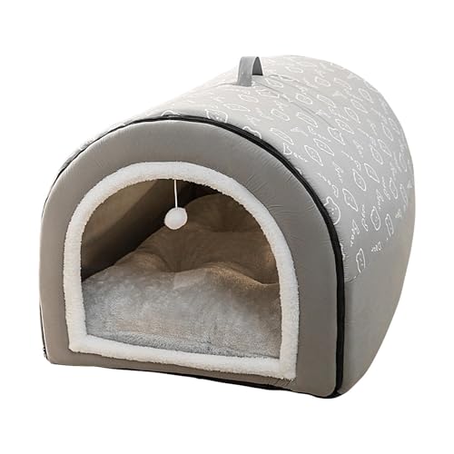 Vgvgaj 40x35x35cm Katzenhöhle Überdachtes Hundebett Katzenhöhle Kleine Katzen Überdachtes Katzenbett Mit Kugelanhänger Abnehmbares Bequemes Für Haustiere Vgvgaj 40x35x35cm Katzenhöhle Überdachtes Hundebett Katzenhöhle Kleine Katzen Überdachtes Katzenbett Mit Kugelanhänger Abnehmbares Bequemes Für Haustiere von Vgvgaj