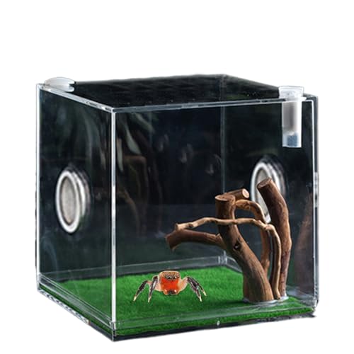 Vgvgaj Habitat Reptilienkäfig, kleiner Käfig für Reptilien, transparent, 360 Grad, für Eidechsen, für Haustiere von Vgvgaj