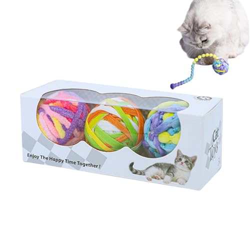 Vgvgaj Interaktiver Katzen Spielball - Spielball Für Katzen Mit Interaktiven Spielen,3 Farbige Spielbälle Mit Glöckchen Zum Jagen Und Spielen Für Wohnungskatzen Vgvgaj Interaktiver Katzen Spielball - Spielball Für Katzen Mit Interaktiven Spielen,3 Farbige Spielbälle Mit Glöckchen Zum Jagen Und Spielen Für Wohnungskatzen von Vgvgaj