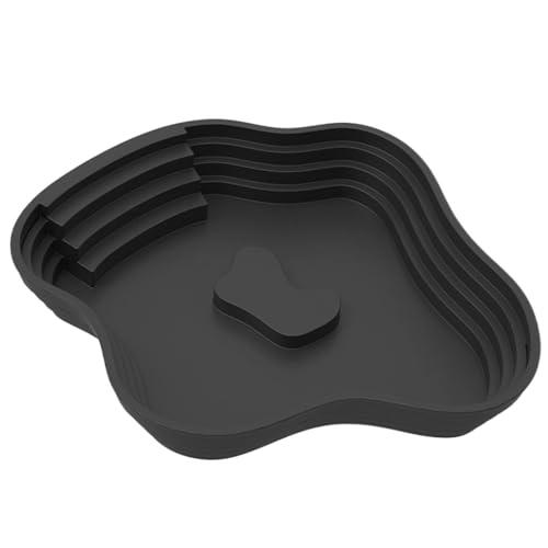 Wasserschale für Reptilienbehälter, Reptilienwasserschale | Bärtiger Drachenfütterungsgericht,Schildkrötenbad Badewanne Futter und Wasserschale mit Rampe für Gecko Echse Habitat Decoration Accessoires von Vgvgaj