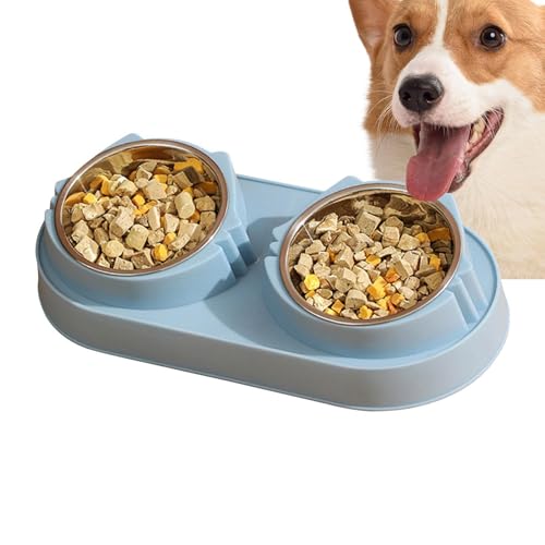Vhjlfig Doppelter Katzennapf 33x17x5cm Futternapf Katze Set Edelstahl Erhöhter Doppelschalen-Futterspender Erhöhte Futternäpfe Ressnäpfe Katzen Doppel Für Katzen Hunde Wasser Fütterung Vhjlfig Doppelter Katzennapf 33x17x5cm Futternapf Katze Set Edelstahl Erhöhter Doppelschalen-Futterspender Erhöhte Futternäpfe Ressnäpfe Katzen Doppel Für Katzen Hunde Wasser Fütterung von Vhjlfig