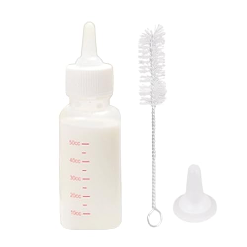 Vhjlfig Fütterungsflasche für Katzenbabys, 50ml Fläschchen Set Für Welpen Und Kitten Zubehör Zum Säugen, Tränke mit Reinigungsbürste für Reisen Camping und täglichen Gebrauch für Katzen Kaninchen Vhjlfig Fütterungsflasche für Katzenbabys, 50ml Fläschchen Set Für Welpen Und Kitten Zubehör Zum Säugen, Tränke mit Reinigungsbürste für Reisen Camping und täglichen Gebrauch für Katzen Kaninchen von Vhjlfig