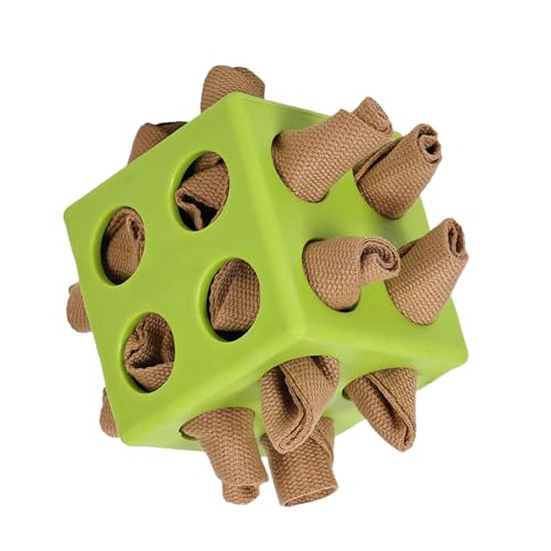 Vhjlfig Hundeleckerli Puzzle Ball | Hund Schnüffelball Futterspiel Verlangsamter Napf,Welpen Spielzeug Für Geistige Förderung Gegen Langeweile & Stress von Vhjlfig