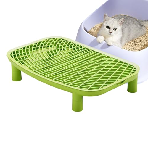 Vhjlfig Katzenklostufe,Doppelschichtige Katzenstreu Pedal Stufe - Kitten Stufe Stauraum Falle Katzenklo Sammlung Für Wohnung Schlafzimmer Studierzimmer von Vhjlfig